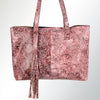 LC-ADBGZ208PK Tote Embossed Genuine Western Leather Women Bag