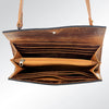 ADBG518 American Darling Hand Tooled Floral Leather Western Crossbody Bag