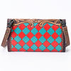 ADBG518 American Darling Hand Tooled Floral Leather Western Crossbody Bag