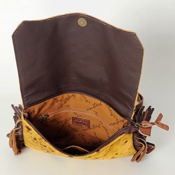 ADBG530 American Darling Rivetted Concho Hair-On Cowhide Western Small Cross body Bag