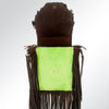 ADBG532 American Darling Braided trim & Hair-On Cowhide Western Cross body Bag with Fringes