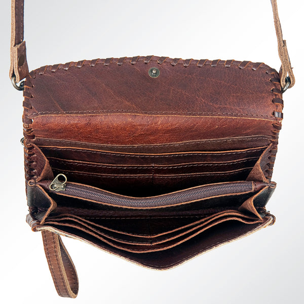ADBG514 American Darling Handcrafted Printed Hair-On Cowhide & Leather Small Cross body Bag
