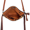 ADBG109 American Darling Hair-On Cowhide Crossbody Bag with Fringe