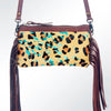 ADBGS142 Mini Crossbody - Hair-On Leather Fringe Bag with Removable Strap