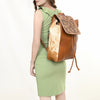 ADBG363 American Darling Hand Tooled Leather Backpack Bag with Hair-On Cowhide
