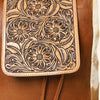 ADBG363 American Darling Hand Tooled Leather Backpack Bag with Hair-On Cowhide