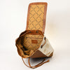 ADBG363 American Darling Hand Tooled Leather Backpack Bag with Hair-On Cowhide