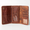 ADBG486 American Darling Hand Tooled Floral Leather Western Wallet Bag
