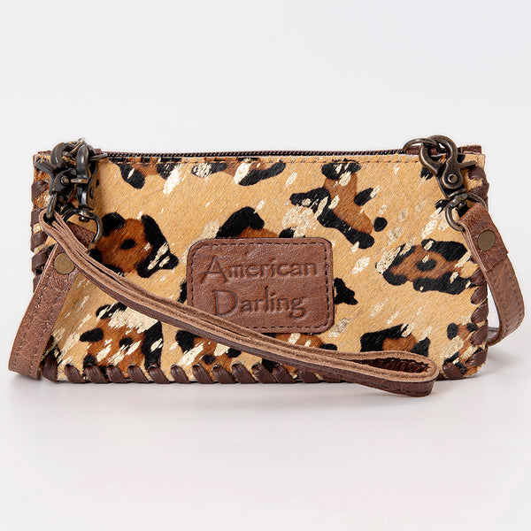 ADBG535 American Darling Handcrafted Braided Hair-On Cowhide Crossbody Bag