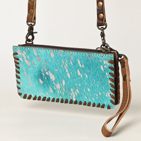 ADBG535 American Darling Handcrafted Braided Hair-On Cowhide Crossbody Bag