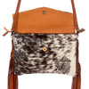ADBG503 American Darling Crossbody Bag - Hair-On Cowhide & Genuine Leather with Fringes