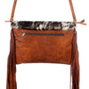 ADBG503 American Darling Crossbody Bag - Hair-On Cowhide & Genuine Leather with Fringes