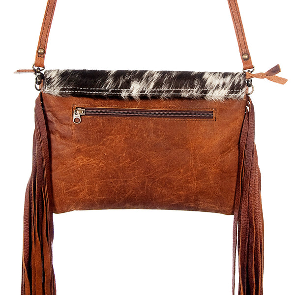 ADBG503 American Darling Crossbody Bag - Hair-On Cowhide & Genuine Leather with Fringes
