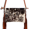 ADBG503 American Darling Crossbody Bag - Hair-On Cowhide & Genuine Leather with Fringes