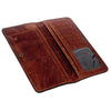 ADBG488 Western Hand Tooled Genuine Leather Floral Crossbody Wallet Clutch