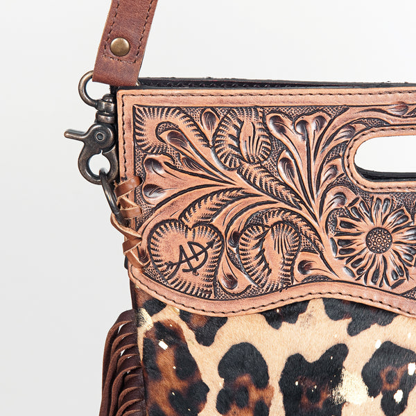 ADBGS146 Crossbody Genuine Western Leather Women Bag Teah