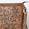 ADBG507 American Darling Large Cross body Bag - Hand Tooled Floral Leather & Western Fringe Crossbody