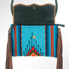 ADBG236 American Darling Handcrafted Western Cross body Bag with Saddle Blanket and Fringes