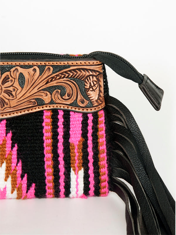 LC-ADBGZ231 Wristlet Genuine Western Leather Women Bag