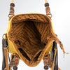 ADBG540DAR1 American Darling Hand Tooled Floral & Woven Saddle Blanket Western Tote Bag