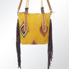 ADBG541 American Darling Hand Tooled & Woven Saddle Blanket Western Tote Bag