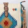 ADBG551DAR1 American Darling Hand Crafted Western Leather Large Cross body Bag with Saddle Blanket