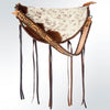 ADBG552 American Darling Hand Tooled Floral Leather & Hair-On Cowhide Western Hobo Bag