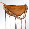ADBG552 American Darling Hand Tooled Floral Leather & Hair-On Cowhide Western Hobo Bag