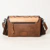 ADBG555 American Darling Hand Tooled Floral Leather & Hair-On Cowhide Small Cross body Bag