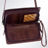 ADBG559 American Darling Hand Tooled Floral Leather Western Organiser Bag with Longhorn