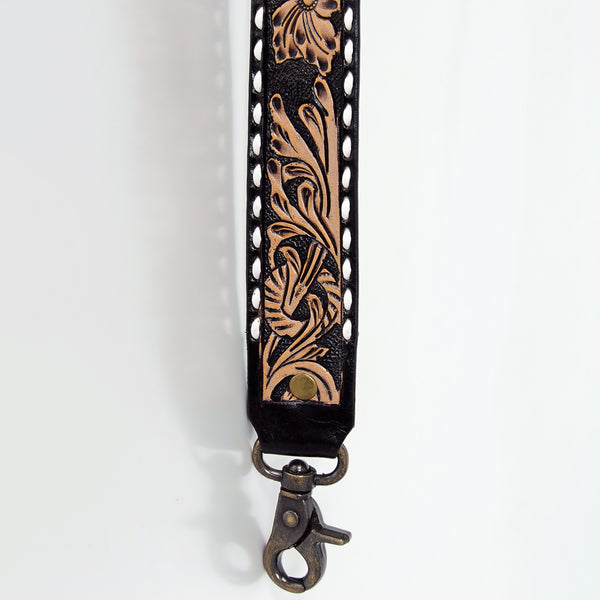 LC-ADSTF112 Hand Tooled Genuine Leather Handle Strap