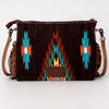 ADBG236 American Darling Handcrafted Cross body Bag with Hand-Woven Saddle Blanket & Fringes
