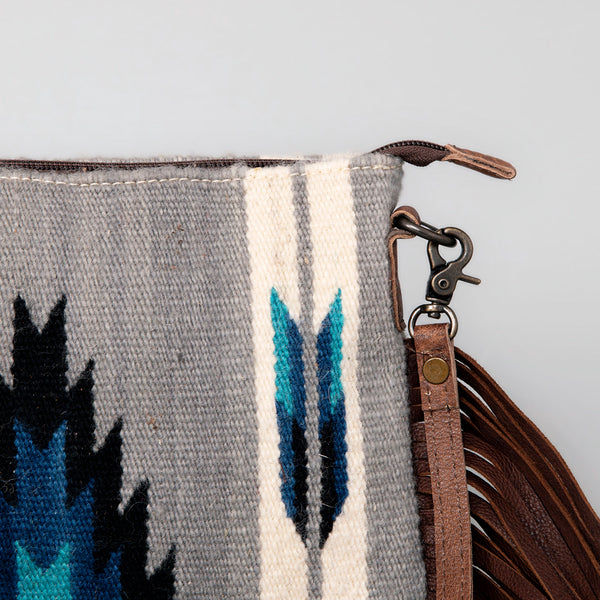 ADBG236 American Darling Western Cross body Bag with Saddle Blanket & Fringes
