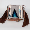 ADBG236 American Darling Western Cross body Bag with Saddle Blanket & Fringes