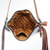 ADBG236 American Darling Western Cross body Bag with Saddle Blanket & Fringes