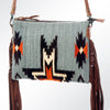 ADBG236 American Darling Western Cross body Bag with Saddle Blanket & Fringes