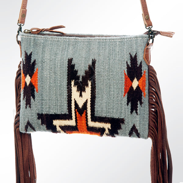 ADBG236 American Darling Western Cross body Bag with Saddle Blanket & Fringes