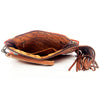 ADBG344 American Darling Hand Tooled Saddle Blanket Wristlet Bag