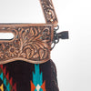 ADBG610 American Darling Hand Tooled Floral & Saddle Blanket Western Signature Cross Body Bag