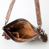 ADBG610 American Darling Hand Tooled Floral & Saddle Blanket Western Signature Cross Body Bag