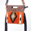 ADBG610 American Darling Hand Tooled Floral & Saddle Blanket Western Signature Cross Body Bag
