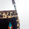 ADBG574 American Darling Southwestern Wool Bucket Bag Drawstring Tote with Leather Strap