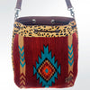 ADBG574 American Darling Hand Woven Saddle Blanket & Hair-On Cowhide Western Bucket Bag