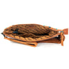 ADBG344 American Darling Western Leather Wristlet Bag with Hand Tooled Floral Detail & Saddle Blanket