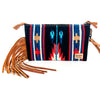 ADBG344 American Darling Western Leather Wristlet Bag with Hand Tooled Floral Detail & Saddle Blanket