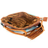 ADBG344 American Darling Western Leather Wristlet Bag with Hand Tooled Floral Detail & Saddle Blanket