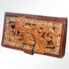 ADBGM103 Wristlet Hand Tooled Genuine Western Leather Women Bag