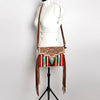 ADBG587 American Darling Hand Tooled Floral Carved & Saddle Blanket Western Cross body Bag