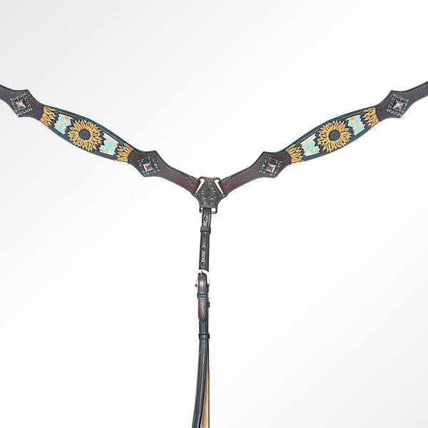 LC-ADPAF109-BC Western Leather Breast Collar