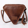 ADBG576 American Darling Hand Tooled Floral Carved Western Leather Cross body Bag